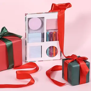 Teacher Giftable Sticky Notes Gift Box + Felt-Tip Pens, 305 pcs, Pastel Set