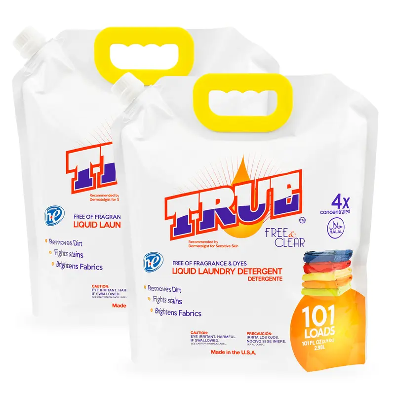 2 • Free & Clear Laundry Detergent for Sensitive Skin • 101 Load Combo