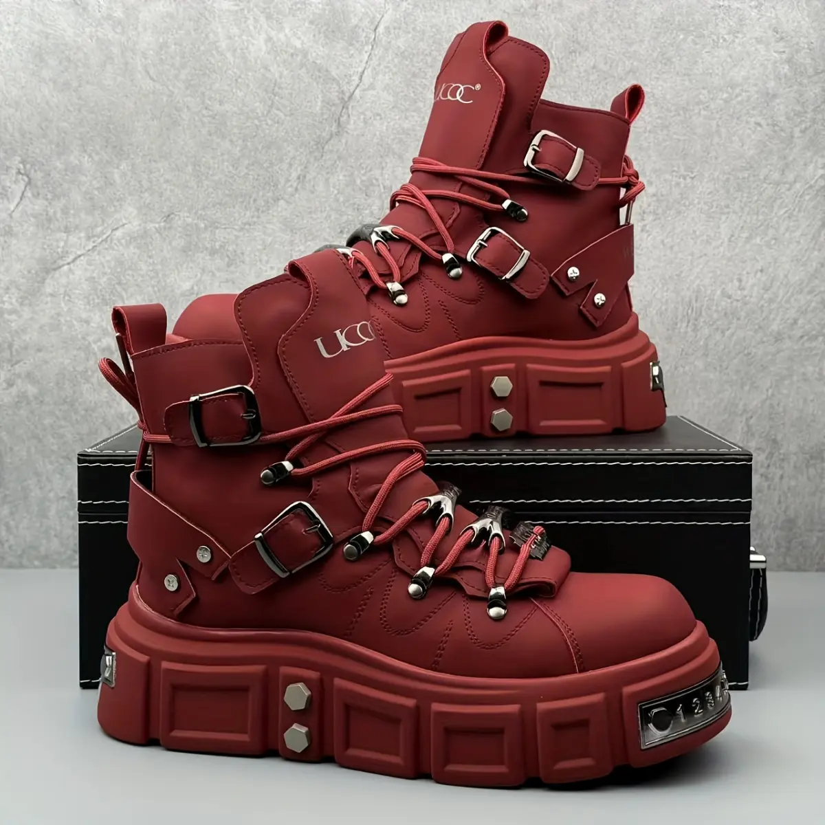 Men's Classic Versatile Leather Boots - Stylish, Slip-Resistant, Wear-Resistant Men's Shoe and Footwear Option, Outdoor Hiking, Preppy Street, Fabric, Casual