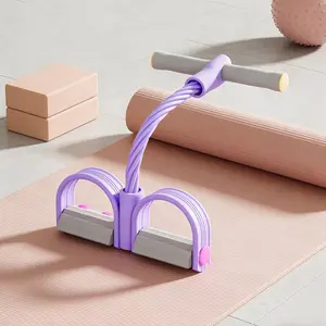 Full Body Workout Elastic Resistance Band, Multifunctional Pedal Puller, Lightweight Home Fitness Gear for Daily Body Training