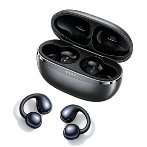 AI Language Translation Earbuds Real Time, Language Translator Earbuds Open Ear Clip-On Design, 156+ Language & Accents Two-Way Translator Device with APP for Travel Learning Business, Black