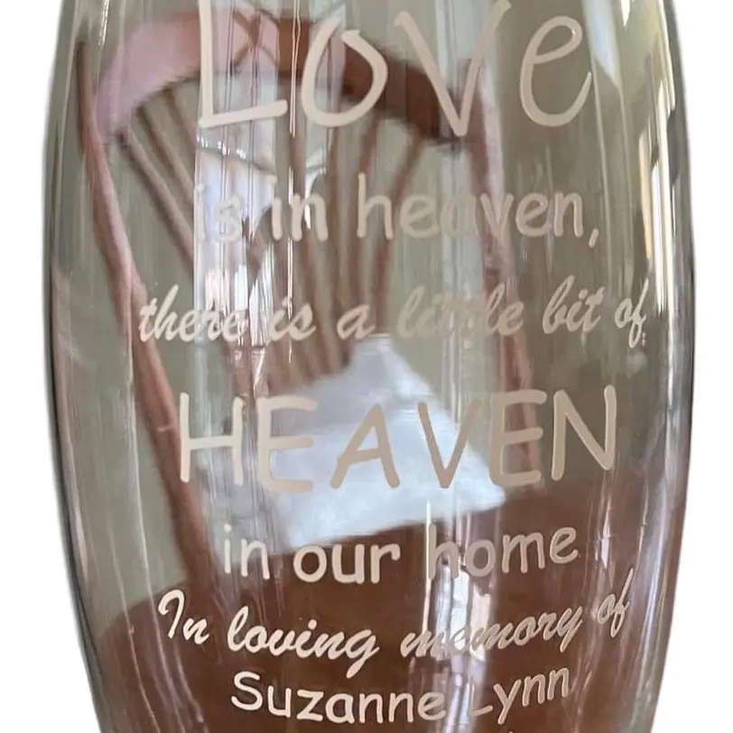 Customized Memorial / Family Vase