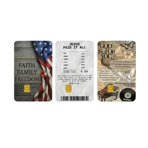 Christian Debit Card Skin Cover Luxury Gold Bible Aesthetic With Holographic Lamination Of Religious Faith