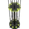 Hikeen Rolling Fishing Rod Rack, Fishing Pole Holder for Garage, Holds Up to 20 Rods or Combos, Portable Fishing Gear Storage Organizer with Wheels, Perfect Fishing Gifts for Men
