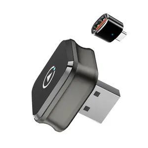 Upgrade Your Car Experience: Wireless Carplay & Android Auto Adapter, Easy Installation, Compatible with Hundreds of Models, Miniature Car Accessory, USB Dongle