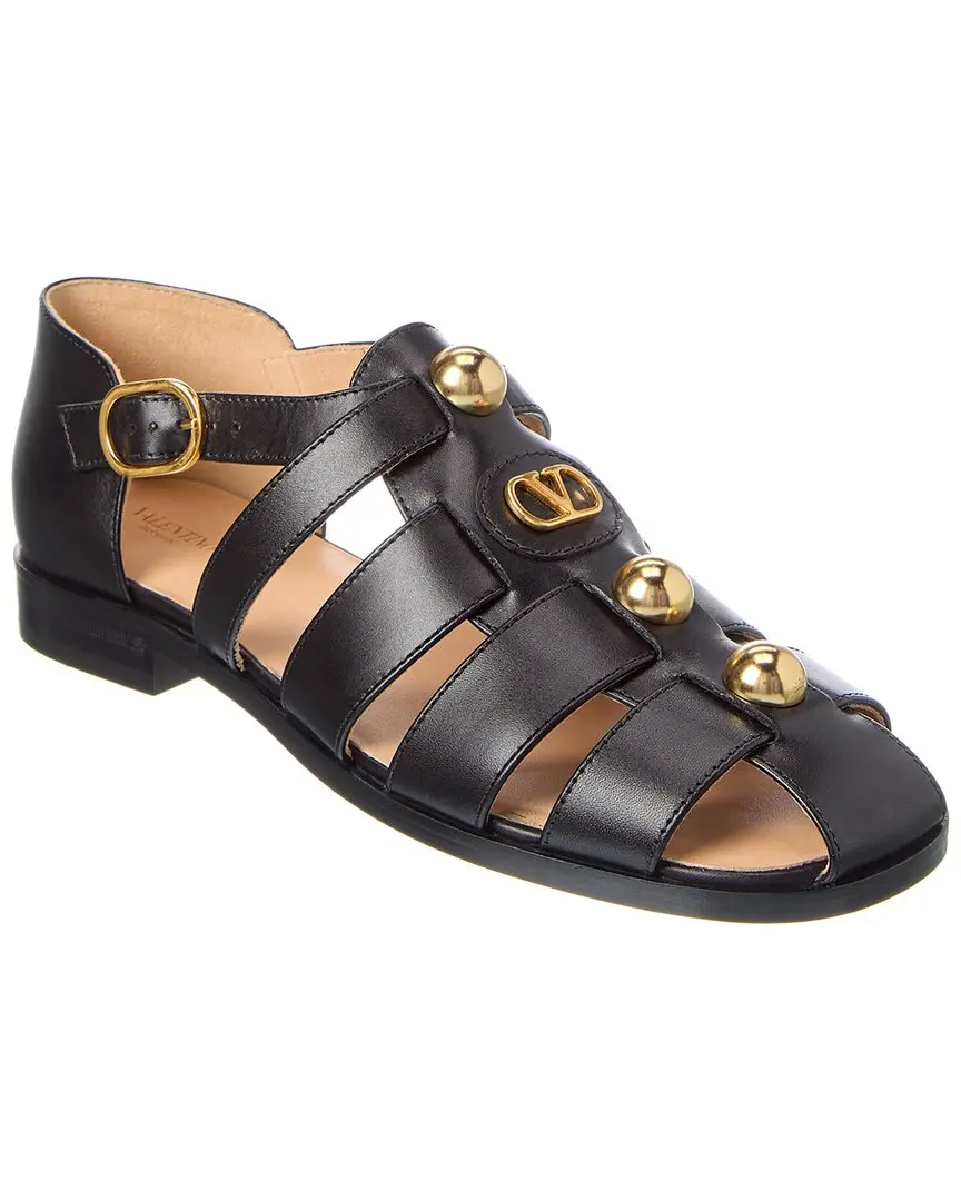 Valentino VLogo Leather Sandal