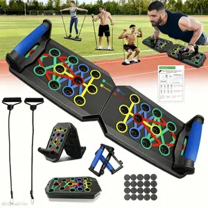 Push Up Board Fitness, Portable Foldable 28 in 1 Push Up Bar at Home Gym, Pushup Handles for Floor,Professional Strength Training Equipment For Man and WomenASageLiving27AB12PeakVibe