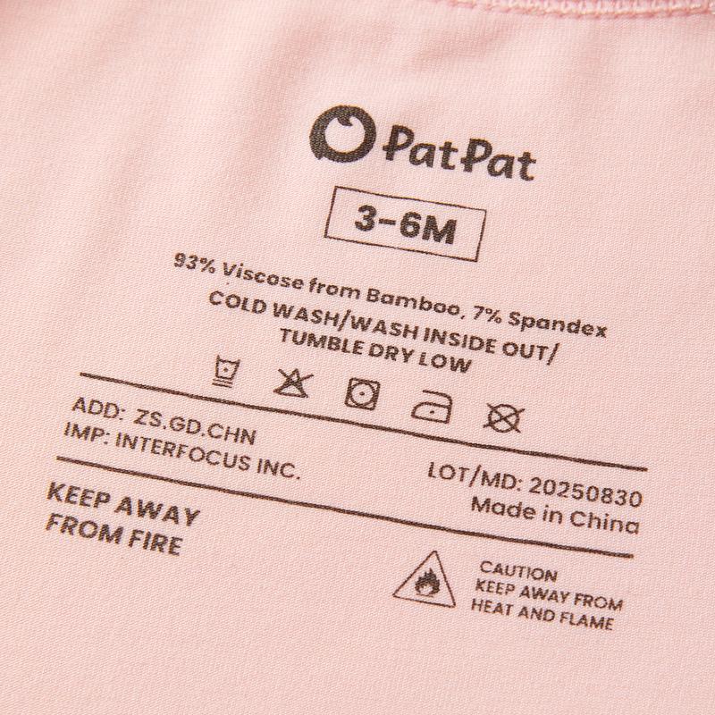 PATPAT Baby Footie Romper, Viscose from Bamboo, Long Sleeve, 2-Way Zipper, Fold-Over Mittens, Cuffs & Anti-Slip Grips