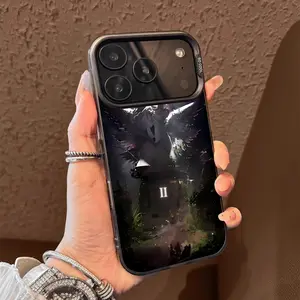 SadBoyz Pattern Case for iPhone 17 Pro Max 17 Air 16/15/14/13/12/11 Pro Max XR XS E Plus Retro High-end Shockproof Drop Screen Protection Cute Durable PC Smartphone Cover