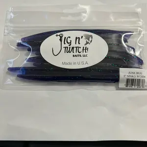 Junebug 5 inch sinko worm