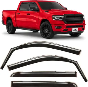 220159 Vent Window Visors for Dodge RAM 1500 2019-2026, Durable In-Channel Rain Guards, 4 Pieces