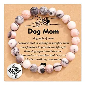 Dog Mom Gifts for Women, Dog Mom Christmas Mothers Day Gifts, Best Dog Charm Bracelet Dog Lover Gifts for Women