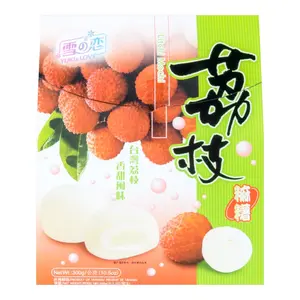 Yuki & Love Lychee Mochi Ambient Dessert Snack, 10.5oz
