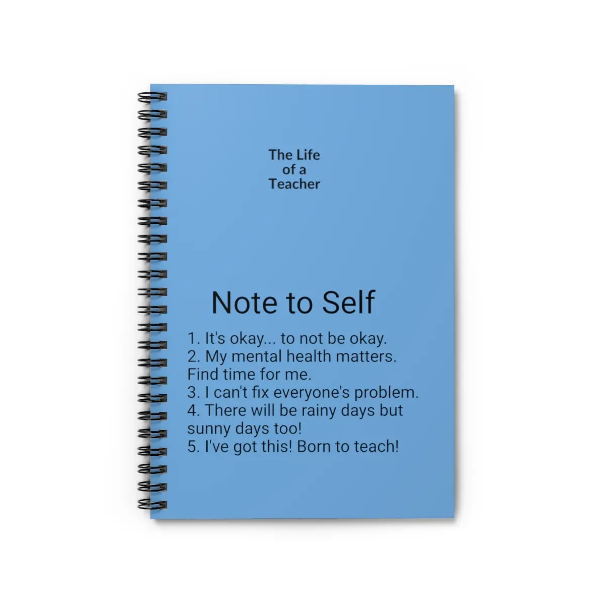 Teacher Spiral Notebook