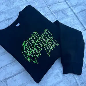 NEW In My Villain Era TM Embroidered Crewneck Sweatshirt Menswear Stylish
