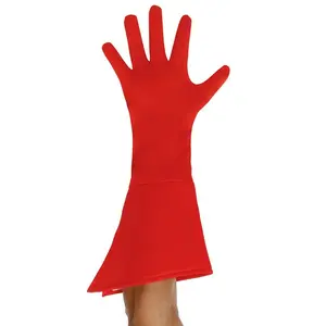 Red Superhero Adult Gloves