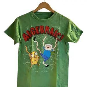 Y2k Adventure Time Algebraic Finn and Jake T-shirt- Vintage Graphic Tee – Menswear & Womenswear – Streetwear Tops – Casual Cotton Crewneck Shortsleeve T-shirt