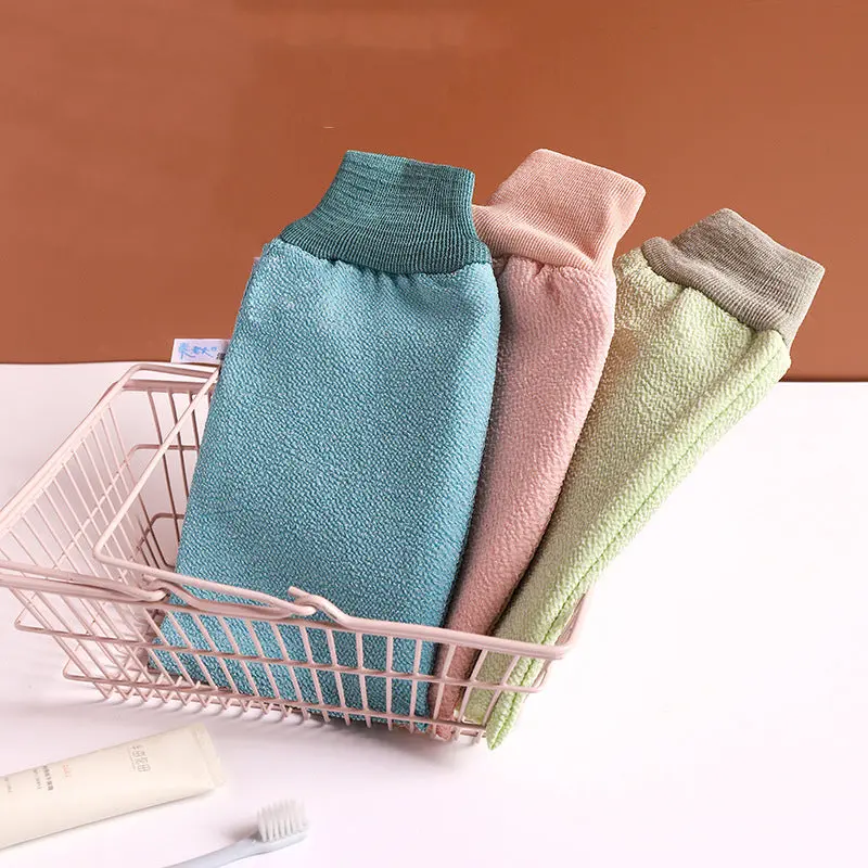 Coarse Sand Washcloth Double Layer Thickened Washcloth Magic Tool Bath Gloves