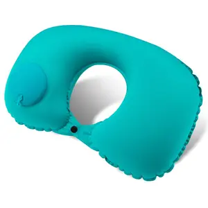 Inflatable U-Shape Neck Pillow, Lightweight and Portable, Quick Inflation for Cervical Support, Ideal for Travel and Outdoor Activities