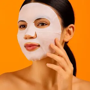 Turimere Luxe Vitamin C Face Masks 5|10|15 Pack Premium Sheet Mask for All Skin Types with Glycerin Hyaluronic Acid & Niacinamide for Intensive Hydration Radiance Boost - Dewy