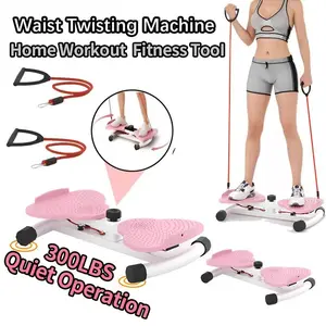 Waist Twister Machine & Ab Twist Board 300 lbs Capacity Noiseless Home Gym for Women Men Core Ab Workouts