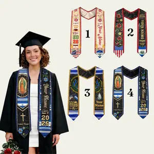 Custom Salvadorans American Flag Graduation Sash 2026, El Salvador Graduation Stole 2026, Salvadorans Graduation Sash, Graduation Stole 2026
