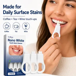 Oralhoe Nano White Sponge Tooth Cleaner - Enamel-Safe Stain Eraser, Advanced Nano-Technology Teeth Whitening Product for Coffee Lovers (Single Item)