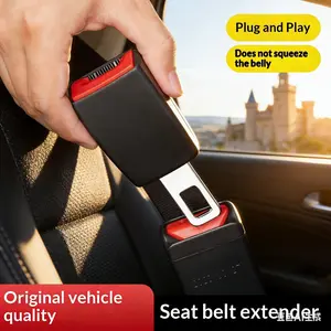 Auto Seat Belt Buckle Holder Extension Clip Durable Universal Fit Noise Reducer for Car Simple Practical Vehicle Organizer