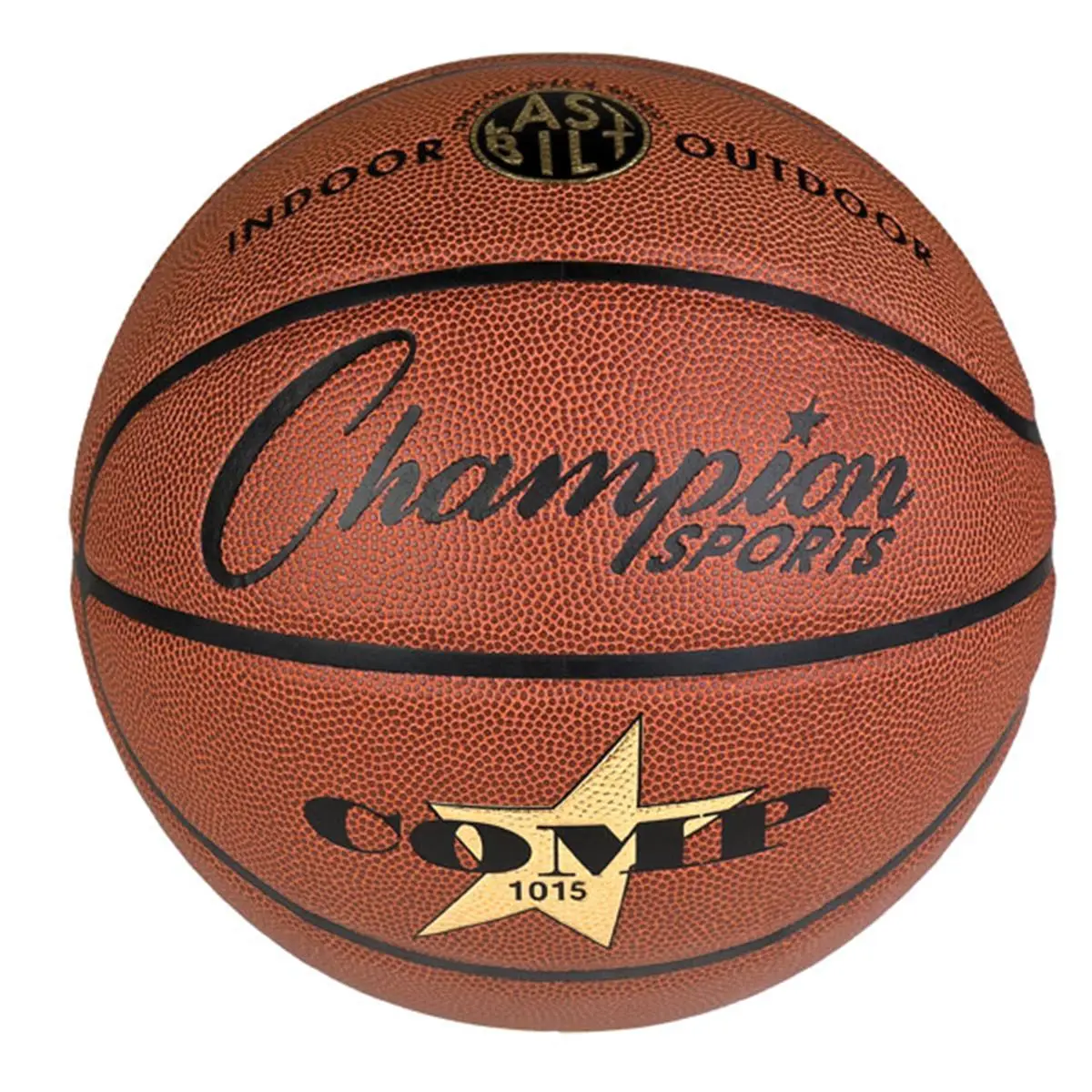 CHAMPION Official Junior Cordley Composite Basketball, 27.5 in Size with Airtight 2-Ply Butyl Bladder, Meets NCAA & High School Specs, Junior Size