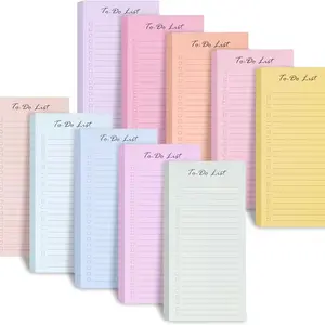Cross-Border Macaron Plan Sticky Note Book Student Horizontal Line Notepad Message Sticky Note Book Memo Book