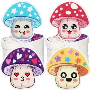 4 Wood Pulp Cotton Sponge (Mushroom) Compressed Non-Scratch Reusable Kitchen Cleaning Household Sponges for Dishes, Pans, Kitchen Comfortable