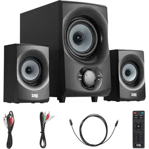 2.1 Speaker System 2.1- Home Theater Speaker System, with Optical/Aux/USB/SD Inputs Black (AA2172)