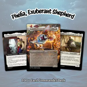 Proxy 100+ Card Commander Deck – Phelia Exuberant Shepherd Commander Ready to Play Gift Perfect Gift for Collectors | EDH Commander Deck
