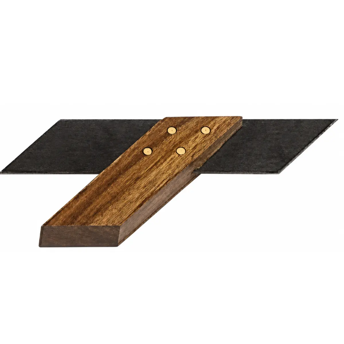 45-Degree Miter Joint Marking Gauge, 5-Inch Wood and Metal Carpenter Square for Precise Woodworking Layout and Joinery