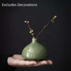 Vase Ornaments Dried Flowers Flower Vases Ceramic Decorations Dining Table Home Easy Small Fresh Small Vase Decoration