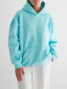 Floral Pattern Hoodie Women's Oversized Beachwear Street Casual Pullover