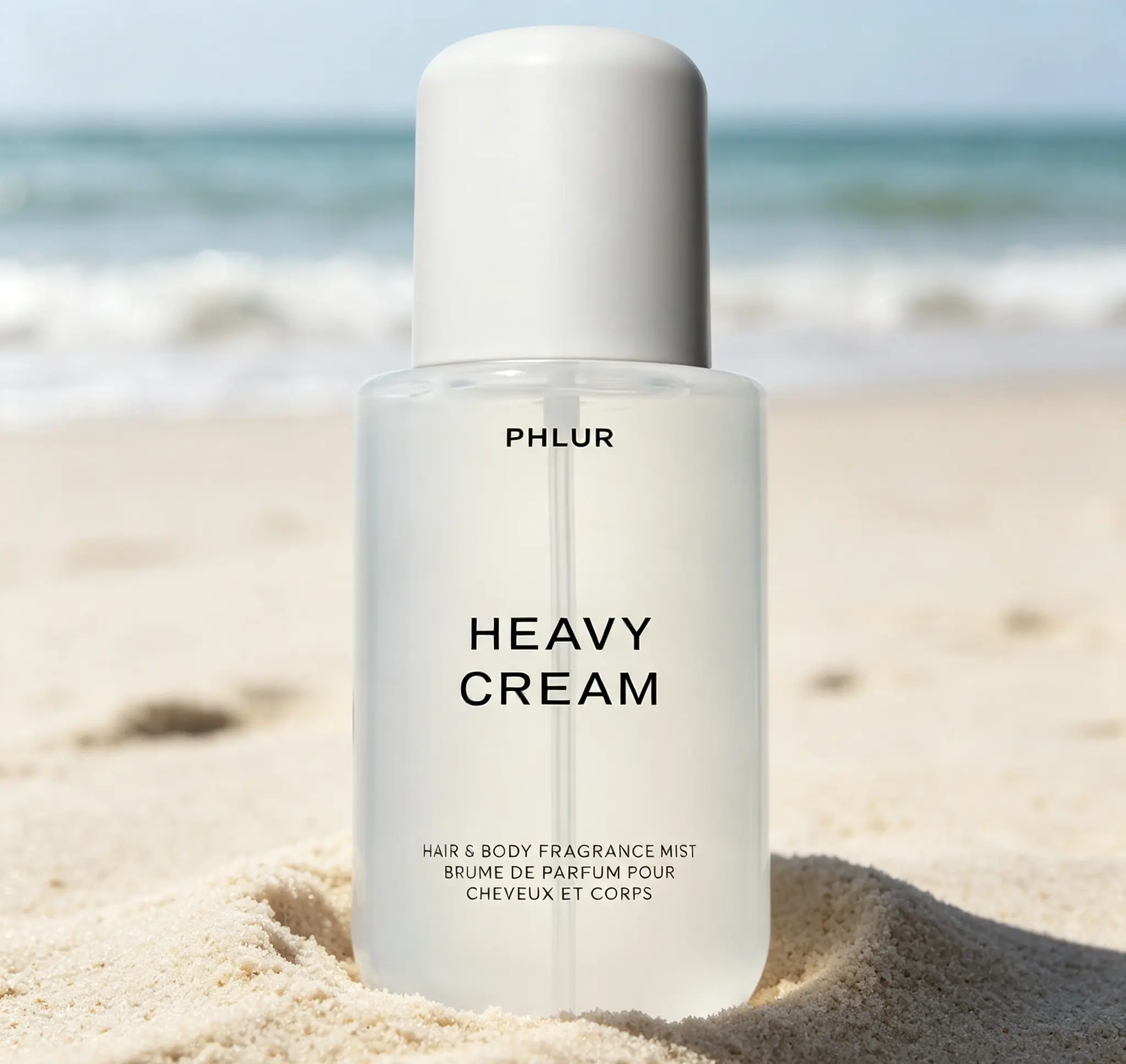 PHLUR Heavy Cream Body Mist 8 Fl Oz 240ml | Gourmand Vanilla Hair & Body Perfume for Women, Decadent Scent With Marshmallow, Coconut Cream & Bright Citrus Notes