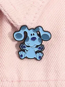 Cute Cartoon Dog Design Brooch Charm, Fashion Alloy Badge for Daily Clothing Decor, Trendy All-match & Exquisite Brooch Clip for Birthday Gift