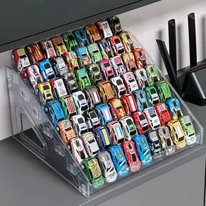 Versatile Acrylic Display Rack for Toy Cars & Jewelry - Stackable, Multi-Layer Design, Perfect for Christmas & Holiday Gifts