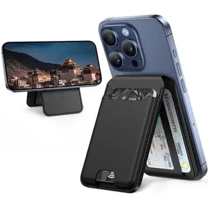 2026 Upgraded Miracase for MagSafe Wallet (Stand Series), Magnetic Force 3000Gs,5-Card Holder,for iPhone 15/14/13/12 Series,Not for 13/12 Mini,RFID Blocking