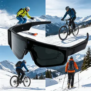 2026 New 1200p Camera Multifunctional Smart Glasses, Men's 8mp Pixel Anti-Shake Video, Bicycle Ski Goggles, Chatgpt Translation, Dual Microphone Audio Sunglasses