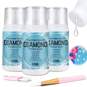 Diamond Painting Sealer, 60ML/2oz 120ML/4oz 180ML/6oz, DIY Art Glue and Tools Accessories for Adults, Jigsaw Puzzles