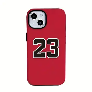 Stylish Basketball Star Themed Double-layer Protective Case, Sturdy and Durable 2-in-1 Case,phone Case Suitable for Iphone 11/12/13/14/15/16/17 Pro Promax Plus Air and Samsung S22/S23/S24/S25 Plus Ultra Fe,perfect for Couples.