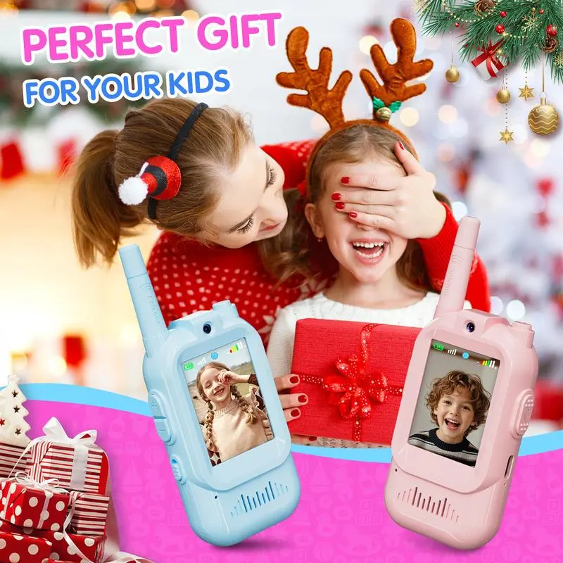 Video Call Intercom Kids Walkie Talkies Gift For Children Perfect for Christmas & Birthday Present