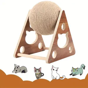 Natural Sisal Cat Scratching Ball - Top-rated Pet Scratcher Toy for Healthy Claw Care, Durable Cat Scratch Accessory for Cats