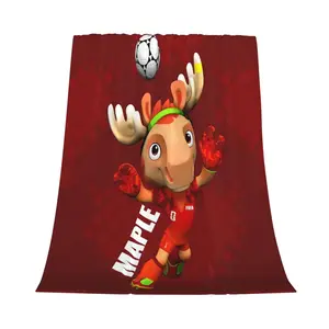 fifa 2026 World Cup Blanket, a World Cup mascot blanket, the perfect gift for football fans, suitable for sofas and beds, a decorative gift for men, women, and children of all ages.