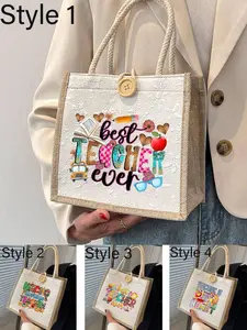 Teacher Appreciation Crossbody Bag, Heartfelt Tribute, Heart Design, Adjustable Strap, Casual Style, All Seasons, Perfect Gift for Teachers