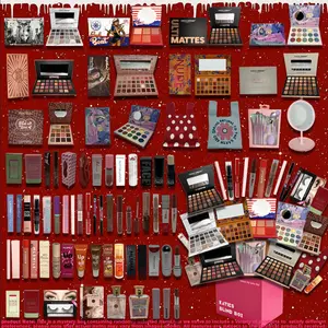 Katie'sbox Limited Edition Makeup Set 25 Beginner-Friendly Items in Pink Gift Box Full-color Eyeshadow Palette Ideal for Christmas Halloween Black Friday Birthdays Cosmetics