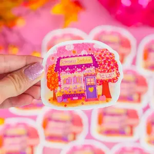 Fall Romance Bookshop at Bookshop Avenue Vinyl Sticker