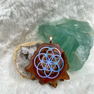 Flower of Life Pinecone Pendant